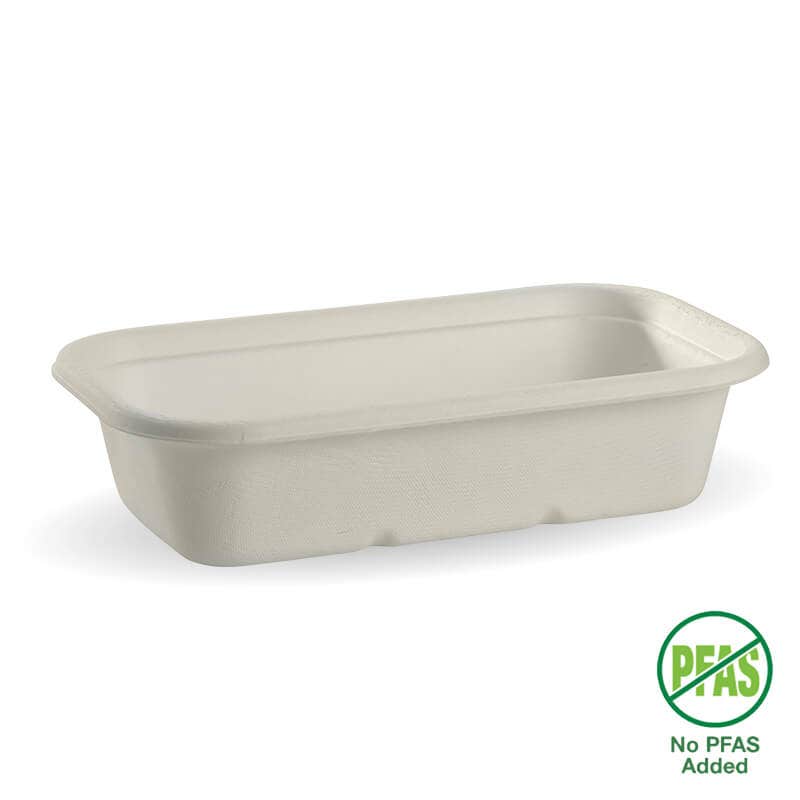1,000ml White Plant Fibre Takeaway Base