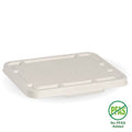 2 & 3-Compartment White Plant Fibre Takeaway Lid