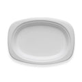 23x16cm/ 9.2x6.5" Rectangular Oval Plant Fibre Plate