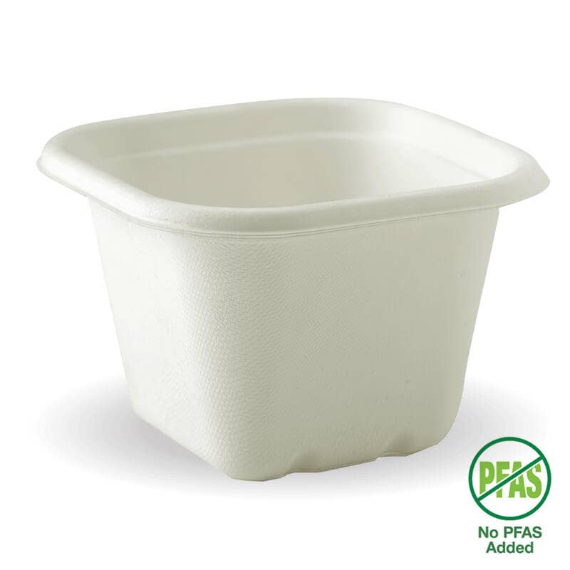 630ml White Plant Fibre Takeaway Base