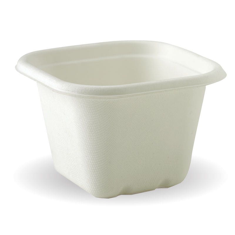 630ml White Plant Fibre Takeaway Base