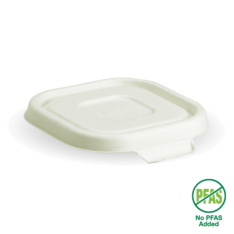 280-630ml White Plant Fibre Takeaway Lid