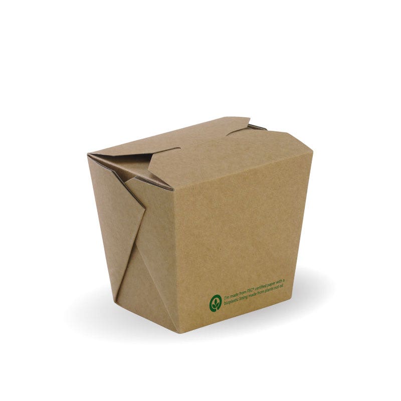 480ml / 16oz BioBoard Noodle Box