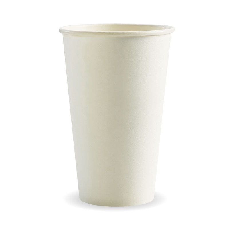 510ml / 16oz (90mm) White Single Wall BioCup
