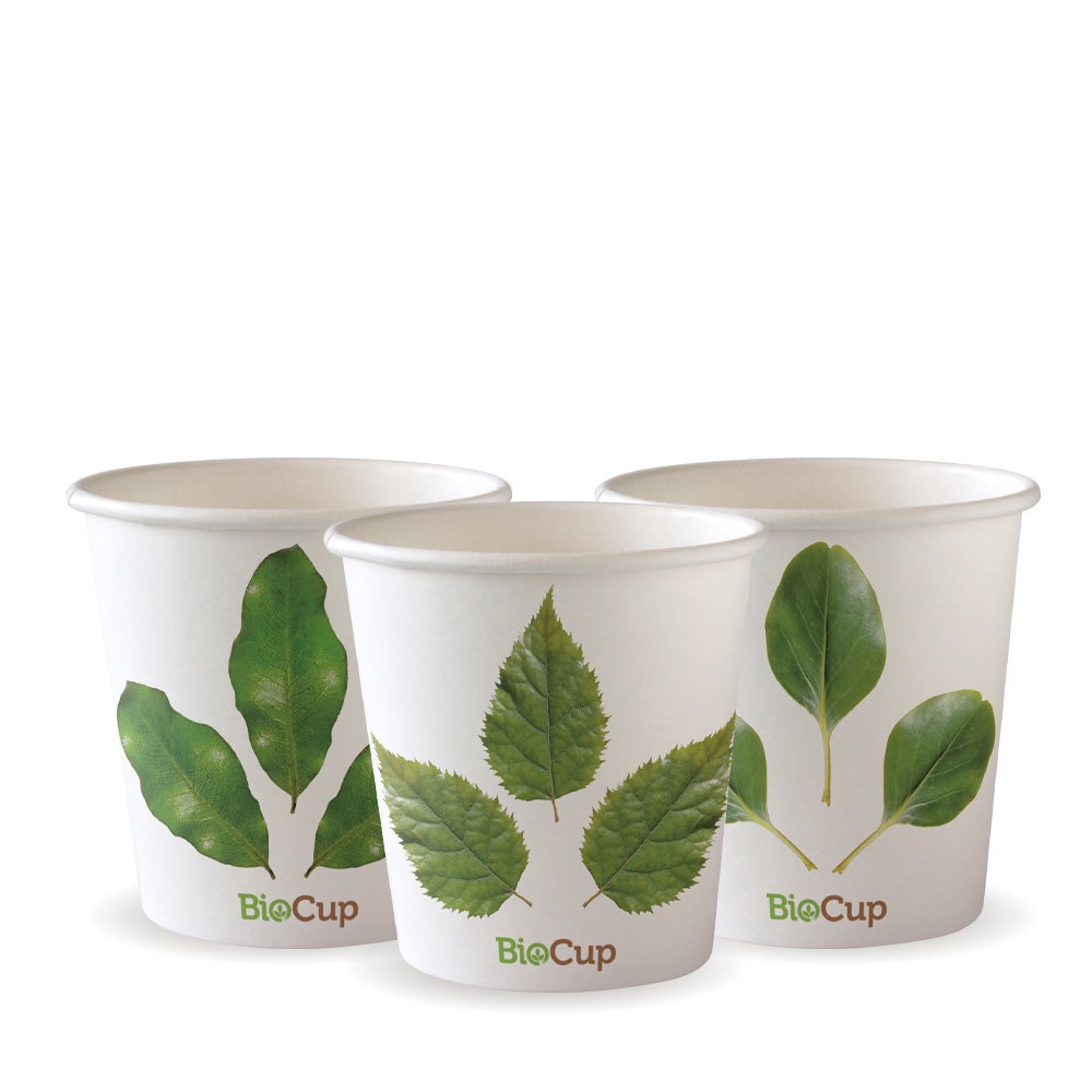 120ml / 4oz (63mm) Leaf Single Wall BioCup