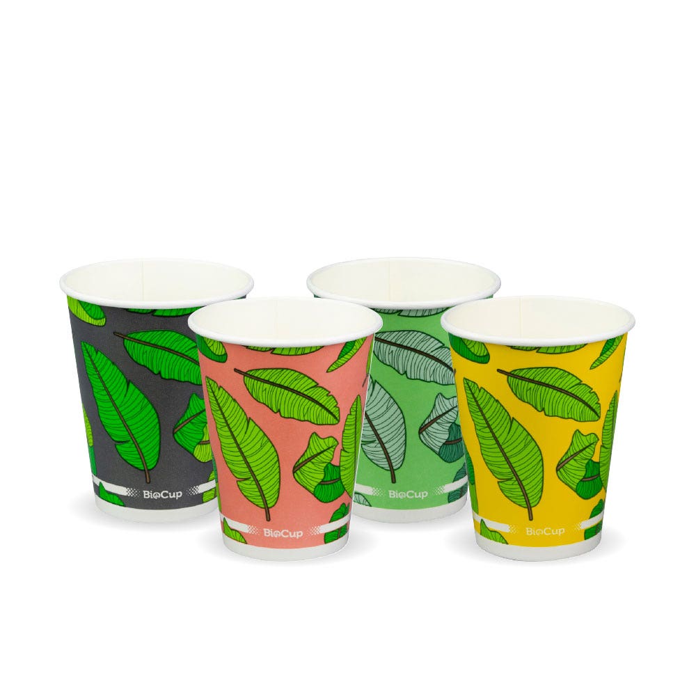 390ml / 12oz (90mm) Leaf Cold Paper BioCup