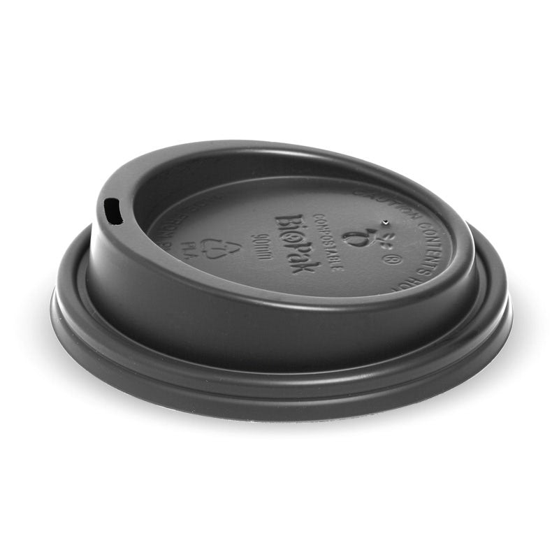 90mm Large Black PLA BioCup Lid