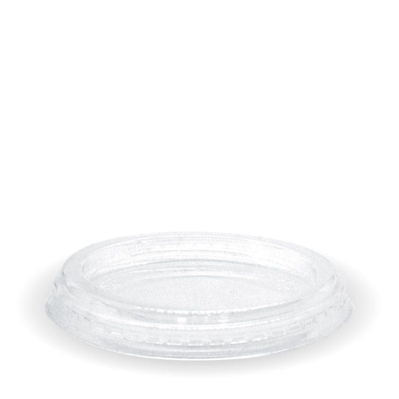 60-280ml Flat No Hole Clear BioCup Lid