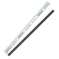 6mm Individual Wrapped Regular Black BioStraw